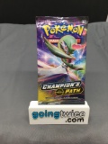 Factory Sealed Pokemon CHAMPION'S PATH 10 Card Booster Pack - Charizard Vmax?