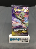 Factory Sealed Pokemon CHAMPION'S PATH 10 Card Booster Pack - Charizard Vmax?