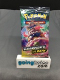 Factory Sealed Pokemon CHAMPION'S PATH 10 Card Booster Pack - Charizard Vmax?