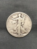 1927-S United States Walking Liberty Silver Half Dollar - 90% Silver Coin from Estate