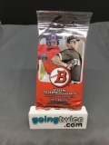 Factory Sealed 2015 Bowman Baseball 10 Card Pack - Prospects and Rookie Cards!