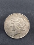 1922 United States Peace Silver Dollar - 90% Silver Coin from Estate