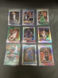 9 Card Lot of Sports Card REFRACTORS and PRIZMS from Huge Collection - with STARS and ROOKIE Cards!