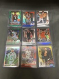 9 Card Lot of Sports Card REFRACTORS and PRIZMS from Huge Collection - with STARS and ROOKIE Cards!