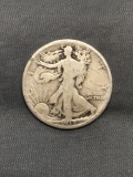 1917 United States Walking Liberty Silver Half Dollar - 90% Silver Coin from Estate