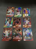 9 Card Lot of Sports Card REFRACTORS and PRIZMS from Huge Collection - with STARS and ROOKIE Cards!