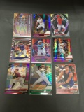 9 Card Lot of Sports Card REFRACTORS and PRIZMS from Huge Collection - with STARS and ROOKIE Cards!