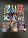 9 Card Lot of Sports Card REFRACTORS and PRIZMS from Huge Collection - with STARS and ROOKIE Cards!