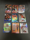 9 Card Lot of Sports Card REFRACTORS and PRIZMS from Huge Collection - with STARS and ROOKIE Cards!