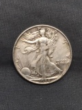 1944 United States Walking Liberty Silver Half Dollar - 90% Silver Coin from Estate