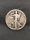 1918 United States Walking Liberty Silver Half Dollar - 90% Silver Coin from Estate