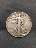 1938 United States Walking Liberty Silver Half Dollar - 90% Silver Coin from Estate