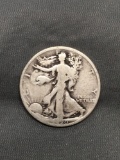 1920 United States Walking Liberty Silver Half Dollar - 90% Silver Coin from Estate