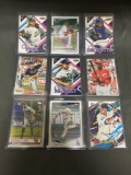 9 Card Lot of BASEBALL ROOKIE CARDS - Mostly 2018 and NEWER with STARS and FUTURE STARS!