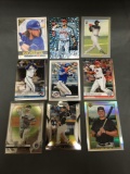 9 Card Lot of BASEBALL ROOKIE CARDS - Mostly 2018 and NEWER with STARS and FUTURE STARS!