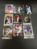 9 Card Lot of BASEBALL ROOKIE CARDS - Mostly 2018 and NEWER with STARS and FUTURE STARS!