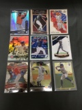 9 Card Lot of BASEBALL ROOKIE CARDS - Mostly 2018 and NEWER with STARS and FUTURE STARS!