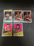 5 Card Lot of Vintage Basketball Cards from Huge Collection