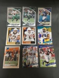 9 Card Lot of FOOTBALL ROOKIE CARDS - Mostly 2018 and NEWER with STARS and FUTURE STARS!