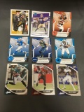 9 Card Lot of FOOTBALL ROOKIE CARDS - Mostly 2018 and NEWER with STARS and FUTURE STARS!