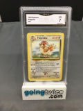 GMA Graded 1999 Pokemon Base Set Unlimited #22 PIDGEOTTO Trading Card - NM 7