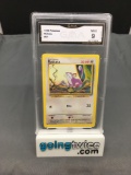 GMA Graded 1999 Pokemon Base Set Unlimited #61 RATTATA Trading Card - MINT 9