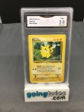 GMA Graded 1999 Pokemon Jungle Unlimited #60 PIKACHU Trading Card - VG+ 3.5