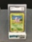 GMA Graded 1999 Pokemon Base Set Unlimited #55 NIDORAN Trading Card - EX-NM+ 6.5