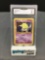 GMA Graded 1999 Pokemon Base Set Unlimited #49 DROWZEE Trading Card - EX 5