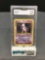 GMA Graded 1999 Pokemon Base Set Unlimited #10 MEWTWO Holofoil Rare Trading Card - VG-EX+ 4.5