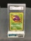 GMA Graded 1999 Pokemon Fossil #46 EKANS Trading Card - MINT 9