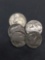 Lot of 5 United States Indian Head Buffalo Nickels from Estate Collection