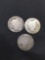 Lot of 3 United States 90% Silver BARBER DIMES - From Unsearched Sack! SEE PHOTOS