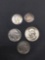 ESTATE COIN Lot - 1 Silver Quarter, 2 Silver Dimes, & 2 Buffalo Nickels SEE PHOTOS