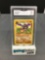GMA Graded Pokemon 1999 Fossil Unlimited #16 AERODACTYL Trading Card - NM 7