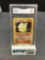 GMA Graded 1999 Pokemon Base Set Unlimited #12 NINETALES Holofoil Rare Trading Card - EX 5