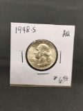 1948-S United States Washington Silver Quarter - 90% Silver Coin from ENORMOUS ESTATE