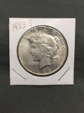 1923-S United States Peace Silver Dollar - 90% Silver Coin from ENORMOUS ESTATE