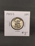 1947-S United States Washington Silver Quarter - 90% Silver Coin from ENORMOUS ESTATE