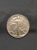 1943 United States Walking Liberty Silver Half Dollar - 90% Silver Coin from Estate