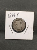 1899-P United States Barber Silver Dime - 90% Silver Coin from ENORMOUS ESTATE