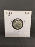 1944-S United States Mercury Silver Dime - 90% Silver Coin from ENORMOUS ESTATE