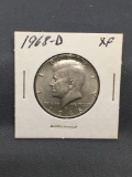 1968-D United States Kennedy Silver Half Dollar - 40% Silver Coin from ENORMOUS ESTATE