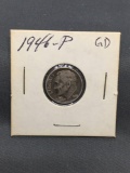 1946-P United States Roosevelt Silver Dime - 90% Silver Coin from ENORMOUS ESTATE