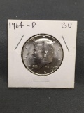 1964-P United States Kennedy Silver Half Dollar - 90% Silver Coin from ENORMOUS ESTATE