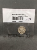 1941-S United States Mercury Silver Dime - 90% Silver Coin from ENORMOUS ESTATE