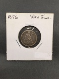 1876 United States Seated Liberty Silver Dime - 90% Silver Coin from ENORMOUS ESTATE