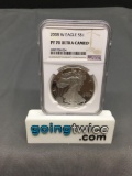 NGC Graded 2008-W United States 1 Ounce .999 Fine Silver American Eagle Bullion Coin - PF 70 ULTRA