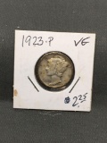 1923-P United States Mercury Silver Dime - 90% Silver Coin from ENORMOUS ESTATE