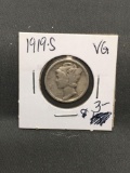 1919-S United States Mercury Silver Dime - 90% Silver Coin from ENORMOUS ESTATE